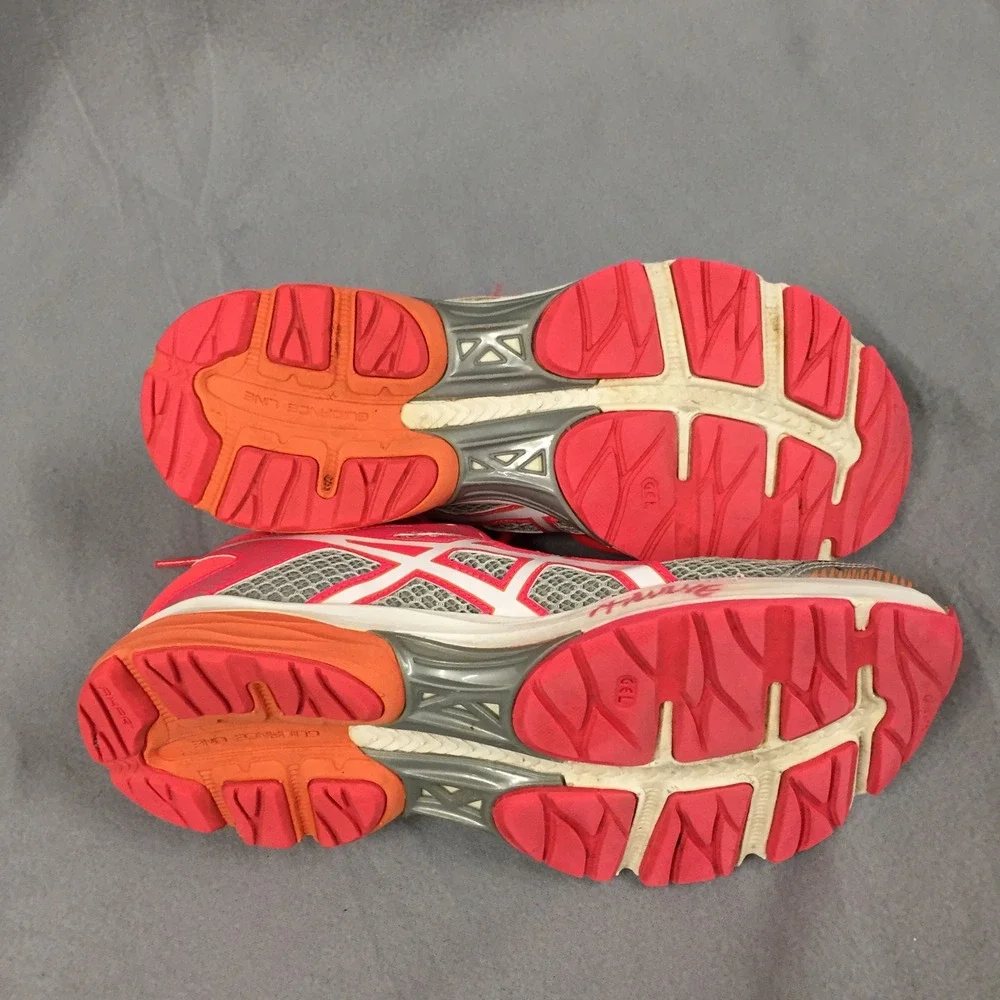 ASICS Gel-Flux 4 Womens Running Shoes Pink‎ Silver Orange T764N Size 9.5